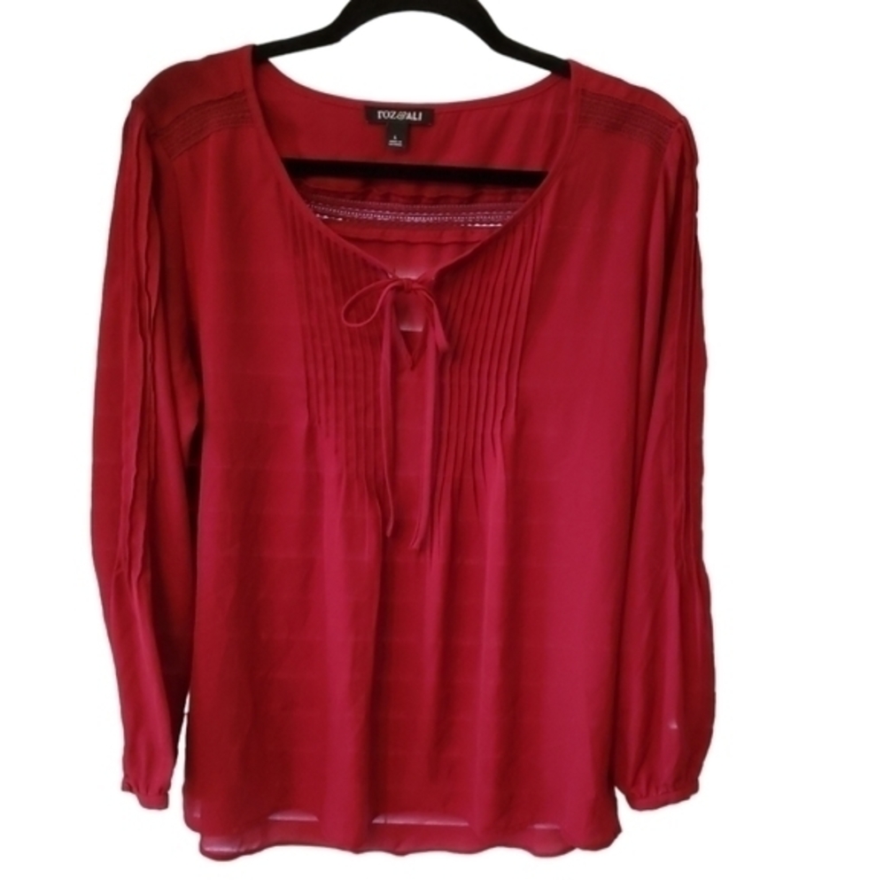 Roz&Ali womens long sleeve blouse